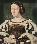 CLEVE, Joos van Portrait of Eleonora, Queen of France  fdg Spain oil painting artist